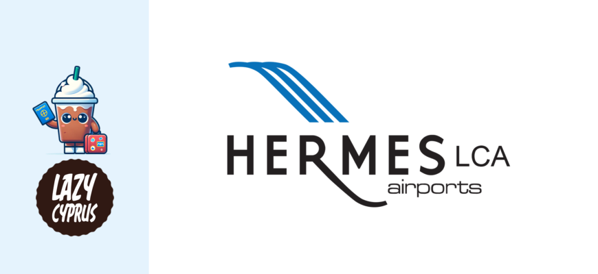 larnaca airoport logo lazycyprus